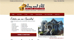 Desktop Screenshot of anyandallauctions.com